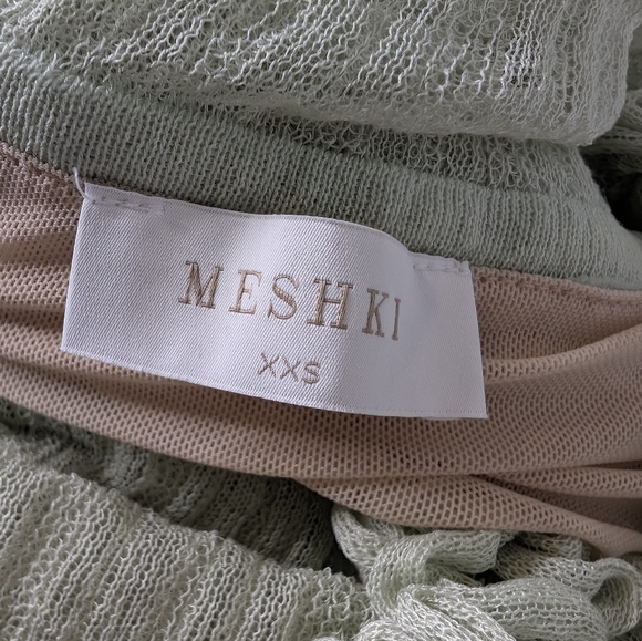 Meshki Strapless Dress in Soft Olive - Picture 6 of 6